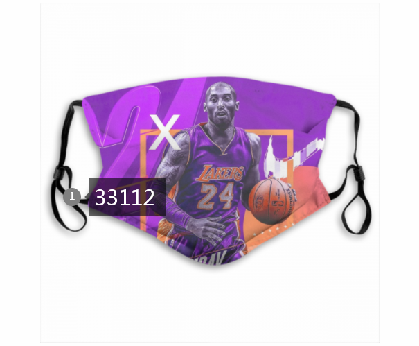 2021 NBA Los Angeles Lakers #24 kobe bryant 33112 Dust mask with filter